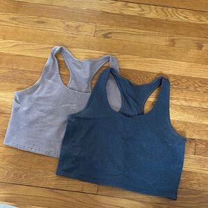 Two Pact Organic Cotton Athletic Crop Top Tanks